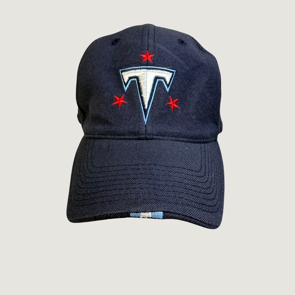 Nike Team Tennessee Titans Fitted Hat Navy Blue Wool‎ NFL Cap Size 7 1/2